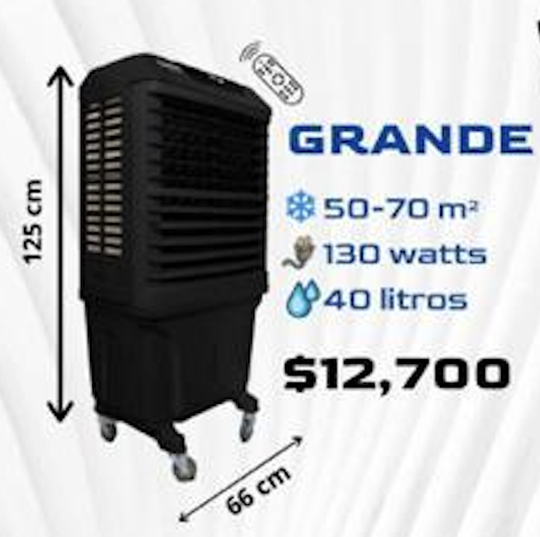 Enfriador de Aire Móvil Marca Mega Cooler Modelo Grande